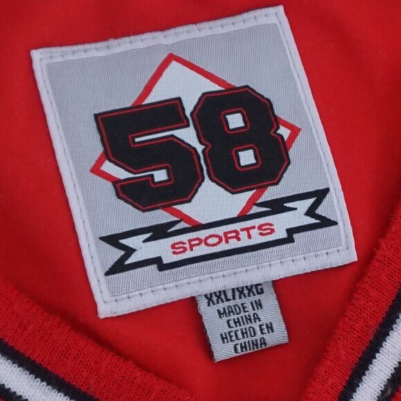 Ohio State Buckeyes 58 Sports Collegiate Red Black Cotton Lined Windbreaker Coat - Picture 11 of 11